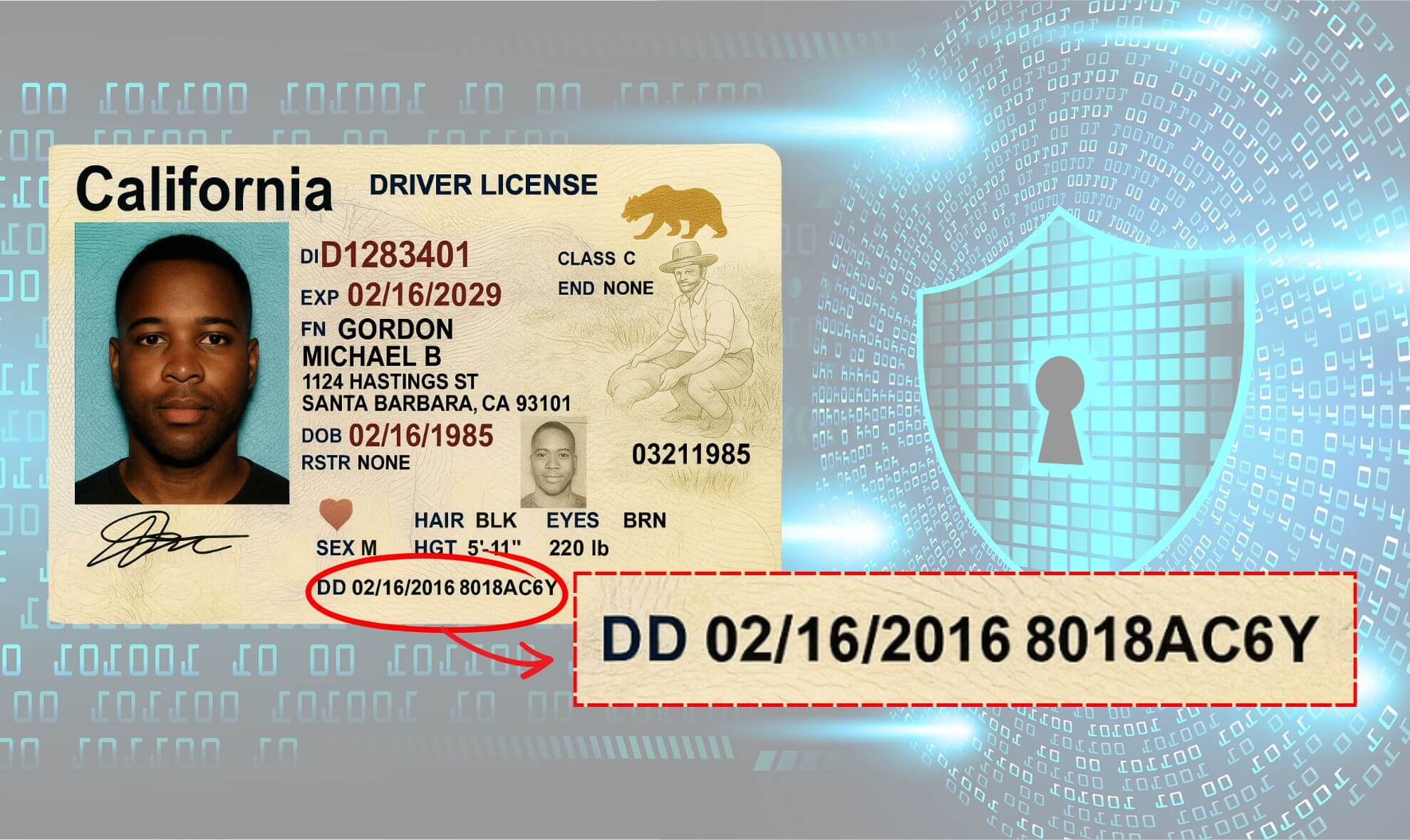 California ID DD Numbers
